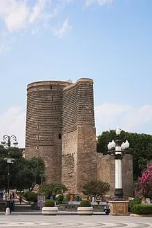 Maiden Tower in Old Baku, a UNESCO World Heritage Site built in the 11th–12th century, recognised as the symbol of the city.
